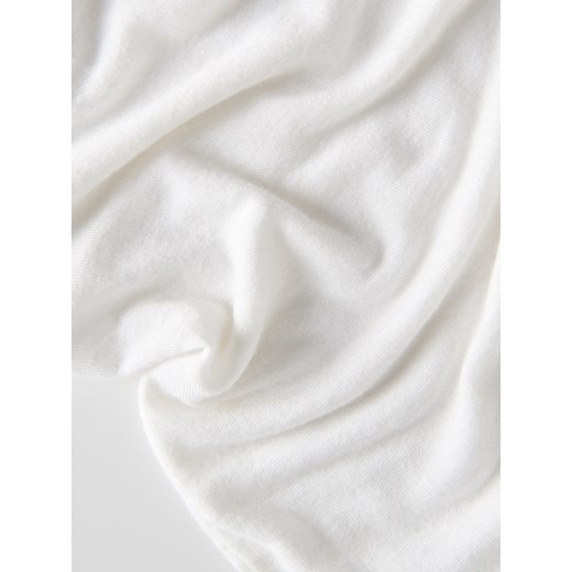 Reserved - T-shirt z wiskozą - biały Reserved XS Reserved