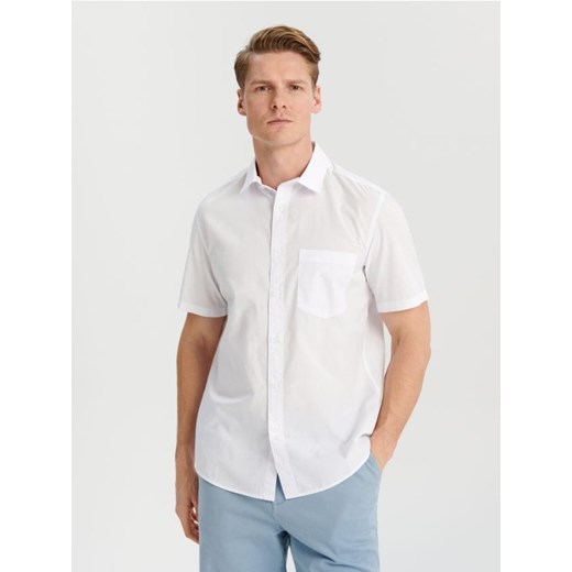 Sinsay - Koszula regular fit - biały ze sklepu Sinsay w kategorii Koszule męskie - zdjęcie 170721966