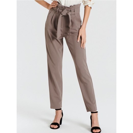 Sinsay - Spodnie eleganckie - brązowy ze sklepu Sinsay w kategorii Spodnie damskie - zdjęcie 170722006