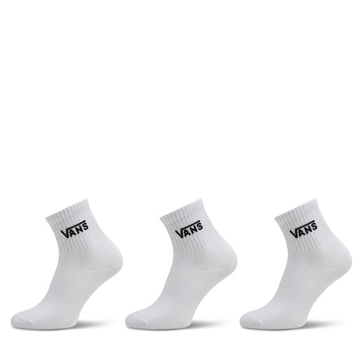 Zestaw 3 par wysokich skarpet damskich Vans Classic Half Crew Sock VN00073EWHT1 Biały ze sklepu eobuwie.pl w kategorii Skarpetki damskie - zdjęcie 170722608