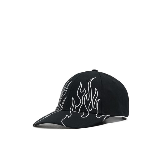 Cropp - Czarna czapka z daszkiem i motywem płomieni - czarny ze sklepu Cropp w kategorii Czapki z daszkiem męskie - zdjęcie 170724676