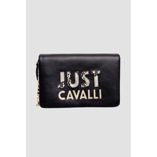 JUST CAVALLI Czarna torebka C Cut Out Logo ze sklepu outfit.pl w kategorii Kopertówki - zdjęcie 170724779