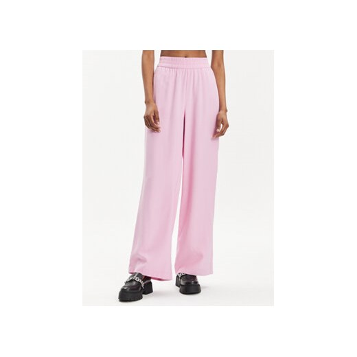 Vero Moda Spodnie materiałowe Carmen 10278926 Różowy Wide Leg ze sklepu MODIVO w kategorii Spodnie damskie - zdjęcie 170726167