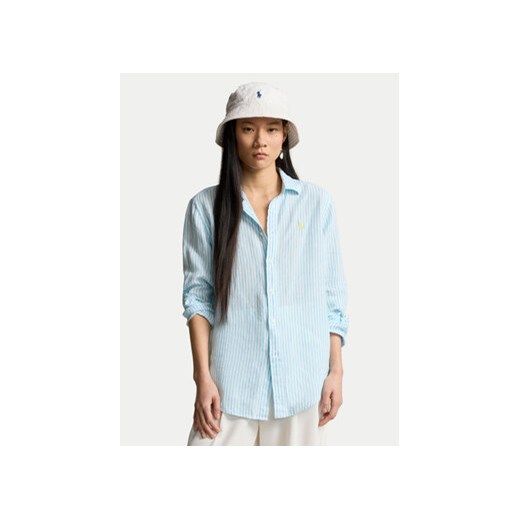 Polo Ralph Lauren Koszula 211910644008 Niebieski Regular Fit ze sklepu MODIVO w kategorii Koszule damskie - zdjęcie 170726346