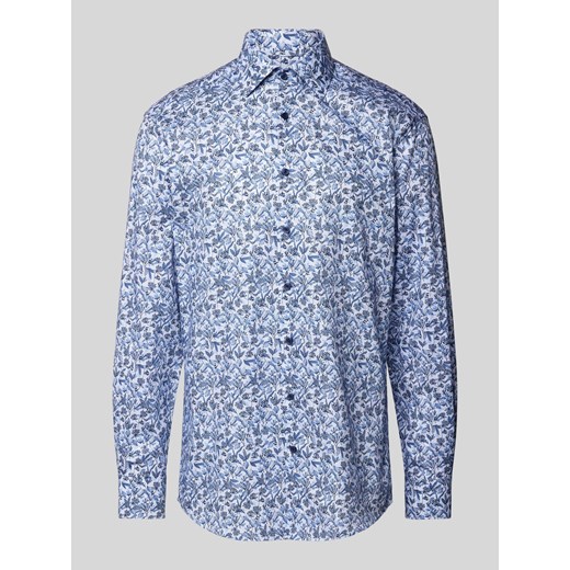 Koszula biznesowa o kroju modern fit ze wzorem na całej powierzchni ze sklepu Peek&Cloppenburg  w kategorii Koszule męskie - zdjęcie 170726609