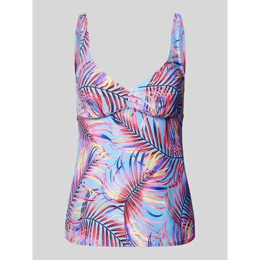 Top tankini z kwiatowym wzorem model ‘Breese’ ze sklepu Peek&Cloppenburg  w kategorii Stroje kąpielowe - zdjęcie 170726739