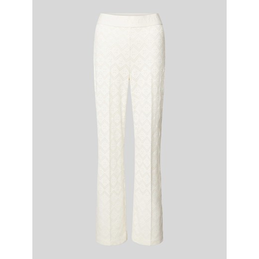 Spodnie materiałowe o rozkloszowanym,skróconym kroju model ‘FAITH’ ze sklepu Peek&Cloppenburg  w kategorii Spodnie damskie - zdjęcie 170726756