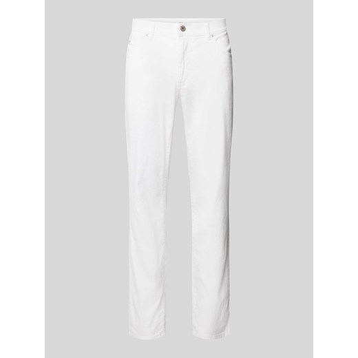 Spodnie w jednolitym kolorze model ‘CADIZ’ ze sklepu Peek&Cloppenburg  w kategorii Spodnie męskie - zdjęcie 170726959