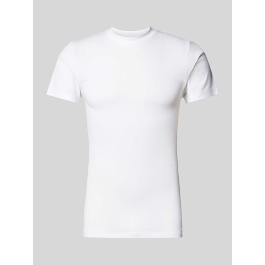 T-shirt z prążkowanym,okrągłym dekoltem model ‘NOBLESSE’ ze sklepu Peek&Cloppenburg  w kategorii T-shirty męskie - zdjęcie 170727015