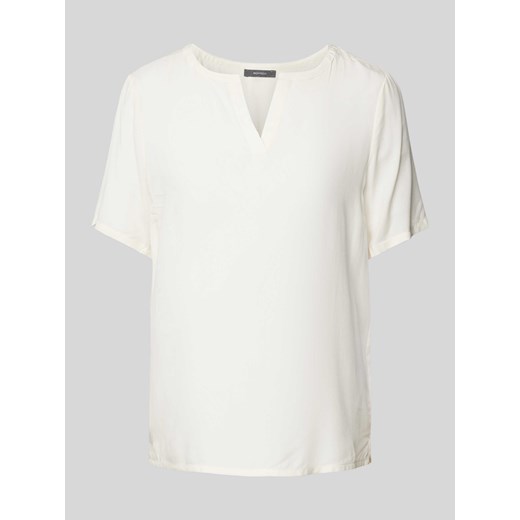Bluzka z wiskozy w jednolitym kolorze ze sklepu Peek&Cloppenburg  w kategorii Bluzki damskie - zdjęcie 170727209
