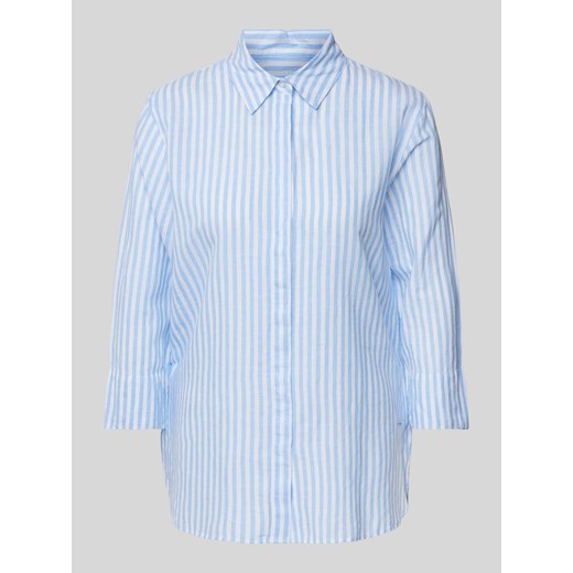 Bluzka lniana ze wzorem w paski model ‘STYLE.VICKI’ ze sklepu Peek&Cloppenburg  w kategorii Koszule damskie - zdjęcie 170727568