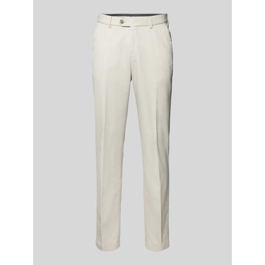 Spodnie o kroju slim fit w kant model ‘Porter’ ze sklepu Peek&Cloppenburg  w kategorii Spodnie męskie - zdjęcie 170727577