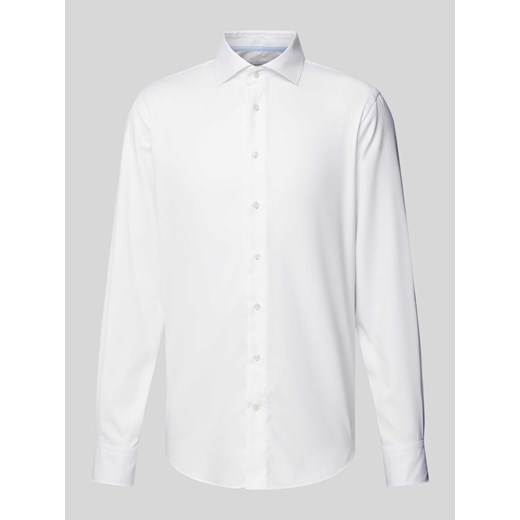 Koszula biznesowa o kroju slim fit z diagonalu ze sklepu Peek&Cloppenburg  w kategorii Koszule męskie - zdjęcie 170727679