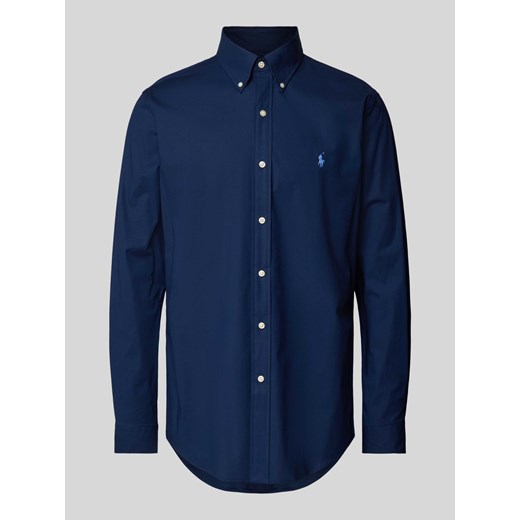 Koszula casualowa o kroju custom fit z wyhaftowanym logo ze sklepu Peek&Cloppenburg  w kategorii Koszule męskie - zdjęcie 170727699