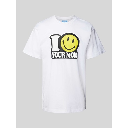 T-shirt z okrągłym dekoltem model ‘SMILEY YOUR MOM’ ze sklepu Peek&Cloppenburg  w kategorii T-shirty męskie - zdjęcie 170727826