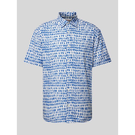 Koszula casualowa o kroju relaxed fit ze wzorem na całej powierzchni ze sklepu Peek&Cloppenburg  w kategorii Koszule męskie - zdjęcie 170728047