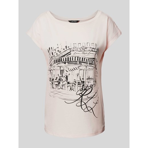 T-shirt z dekoltem w łódkę model ‘GRIETA’ ze sklepu Peek&Cloppenburg  w kategorii Bluzki damskie - zdjęcie 170728066