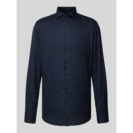 Koszula biznesowa o kroju slim fit z kołnierzykiem typu cutaway ze sklepu Peek&Cloppenburg  w kategorii Koszule męskie - zdjęcie 170728267