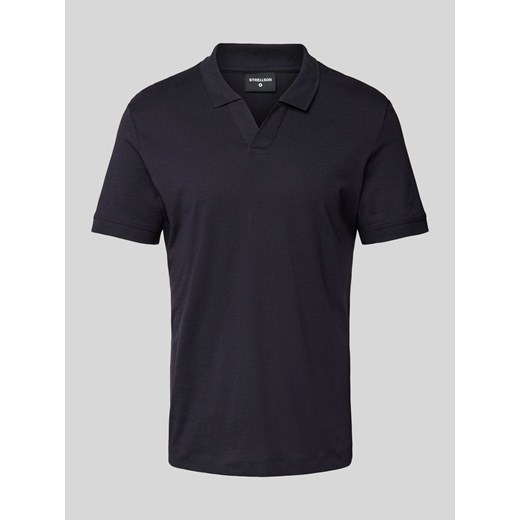 Koszulka polo z fakturowanym wzorem model ‘Clark’ ze sklepu Peek&Cloppenburg  w kategorii T-shirty męskie - zdjęcie 170728425