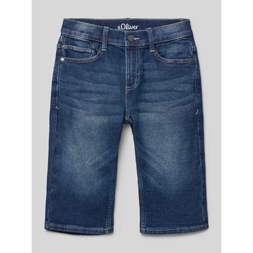 Szorty jeansowe o kroju slim fit z 5 kieszeniami model ‘Pete’ ze sklepu Peek&Cloppenburg  w kategorii Spodenki chłopięce - zdjęcie 170728688