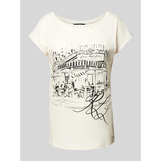 T-shirt z dekoltem w łódkę model ‘GRIETA’ ze sklepu Peek&Cloppenburg  w kategorii Bluzki damskie - zdjęcie 170728866