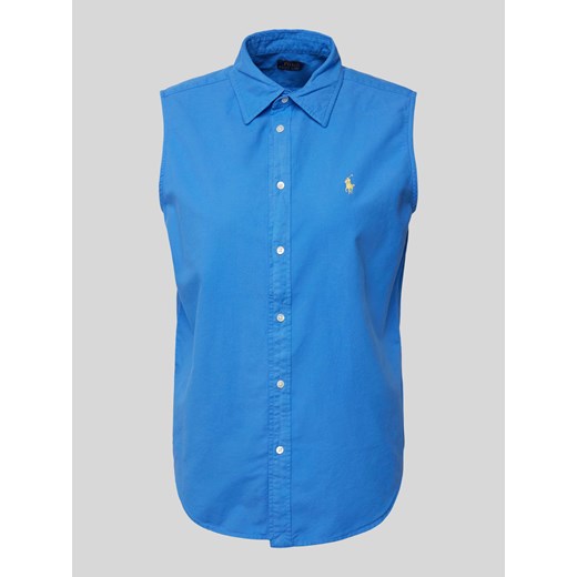 Top bluzkowy z wyhaftowanym logo ze sklepu Peek&Cloppenburg  w kategorii Koszule damskie - zdjęcie 170729115