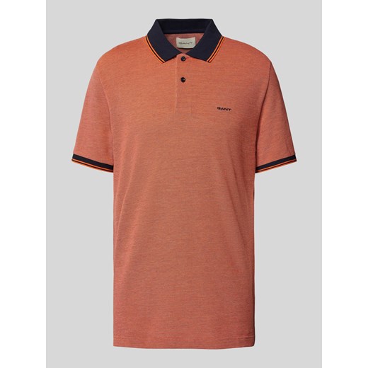 Koszulka polo o kroju slim fit z wyhaftowanym logo ze sklepu Peek&Cloppenburg  w kategorii T-shirty męskie - zdjęcie 170729446