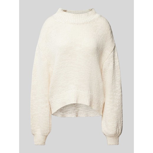 Sweter z dzianiny w jednolitym kolorze model ‘Loui’ ze sklepu Peek&Cloppenburg  w kategorii Swetry damskie - zdjęcie 170729455