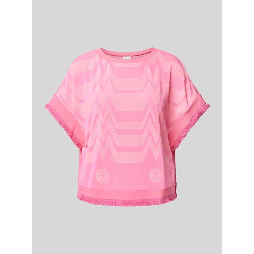 T-shirt z fakturowanym wzorem ze sklepu Peek&Cloppenburg  w kategorii Bluzki damskie - zdjęcie 170729508