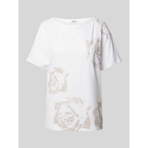 T-shirt z kwiatowym wzorem ze sklepu Peek&Cloppenburg  w kategorii Bluzki damskie - zdjęcie 170729647