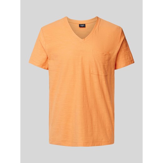 T-shirt z dekoltem w serek i kieszenią na piersi ze sklepu Peek&Cloppenburg  w kategorii T-shirty męskie - zdjęcie 170729776
