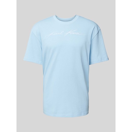 T-shirt z wyhaftowanym logo ze sklepu Peek&Cloppenburg  w kategorii T-shirty męskie - zdjęcie 170729805