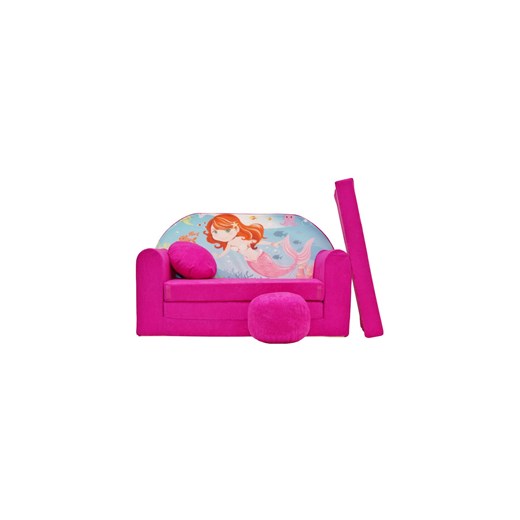 Kanapa dziecięca piankowa z syrenką rozkładana ze sklepu 5.10.15 w kategorii Fotele dziecięce - zdjęcie 170730085