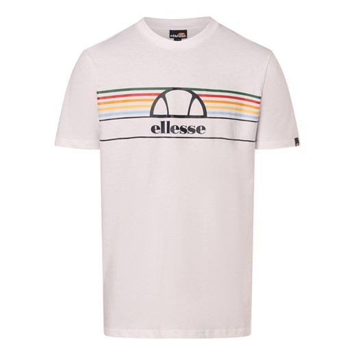 ellesse Koszulka męska - Lentamente Mężczyźni Bawełna biały nadruk ze sklepu vangraaf w kategorii T-shirty męskie - zdjęcie 170731508
