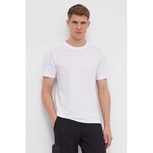 Calvin Klein Performance t-shirt męski kolor biały gładki ze sklepu ANSWEAR.com w kategorii T-shirty męskie - zdjęcie 170734209