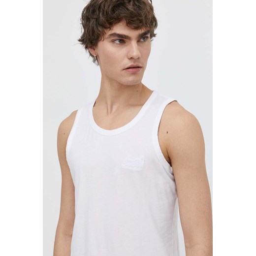 Superdry t-shirt bawełniany męski kolor biały ze sklepu ANSWEAR.com w kategorii T-shirty męskie - zdjęcie 170734219