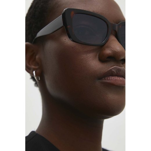 Answear Lab okulary przeciwsłoneczne damskie kolor brązowy Answear Lab ONE ANSWEAR.com
