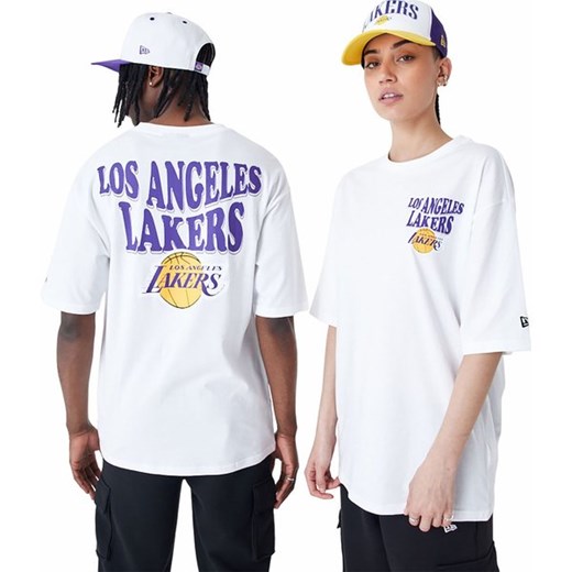 Koszulka unisex Los Angeles Lakers NBA Script New Era ze sklepu SPORT-SHOP.pl w kategorii T-shirty męskie - zdjęcie 170736158