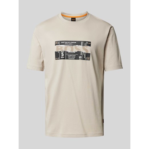 T-shirt z kwiatowym nadrukiem z motywem z logo ze sklepu Peek&Cloppenburg  w kategorii T-shirty męskie - zdjęcie 170737089