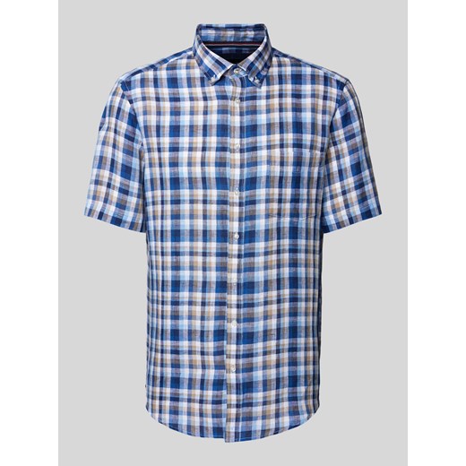 Koszula casualowa z lnu z kołnierzykiem typu button down ze sklepu Peek&Cloppenburg  w kategorii Koszule męskie - zdjęcie 170737136