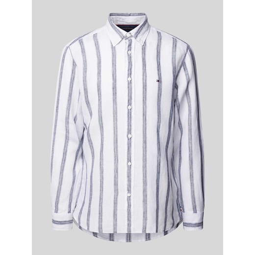 Koszula casualowa o kroju regular fit z wzorem w paski ze sklepu Peek&Cloppenburg  w kategorii Koszule męskie - zdjęcie 170737137