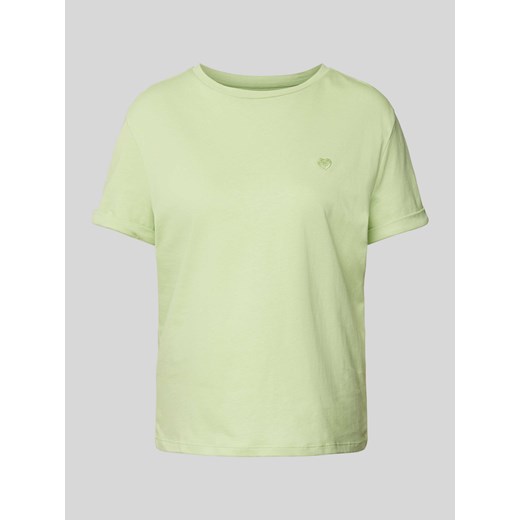 T-shirt z wyhaftowanym motywem model ‘Serz’ ze sklepu Peek&Cloppenburg  w kategorii Bluzki damskie - zdjęcie 170737145