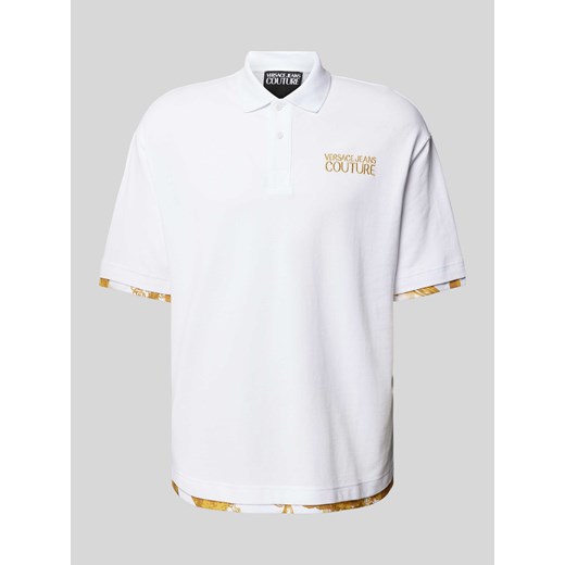 Koszulka polo z nadrukiem z logo ze sklepu Peek&Cloppenburg  w kategorii T-shirty męskie - zdjęcie 170737287