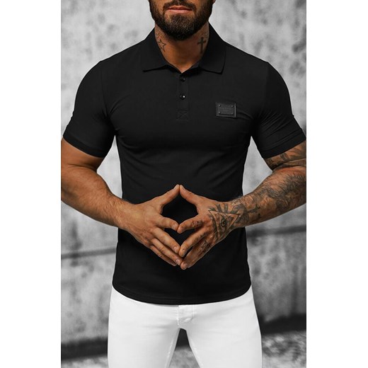 T-shirt FREBOLFO BLACK ze sklepu Ivet Shop w kategorii T-shirty męskie - zdjęcie 170739768