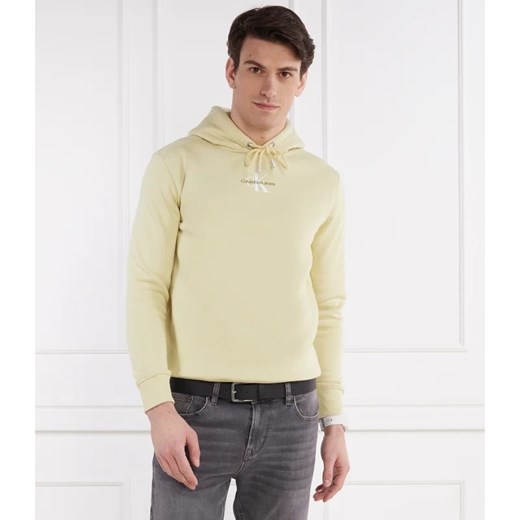 Bluza męska żółta Calvin Klein bawełniana casualowa 