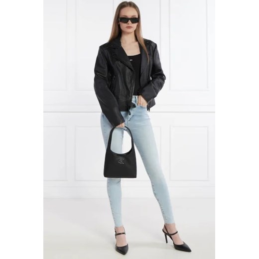 Shopper bag Calvin Klein czarna na ramię duża matowa elegancka 
