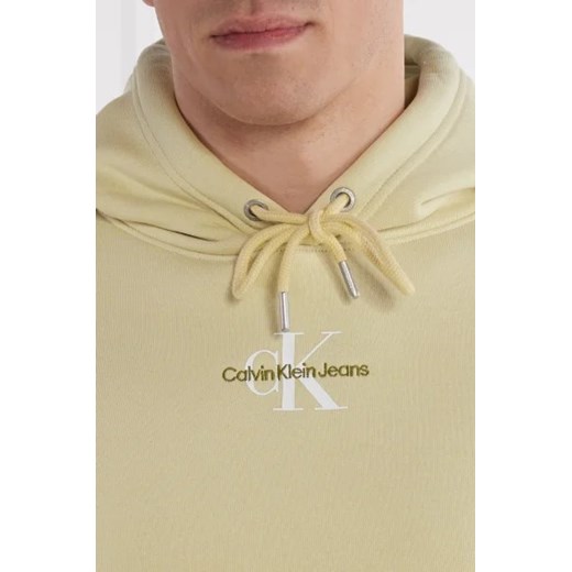 Bluza męska Calvin Klein bawełniana żółta casualowa 