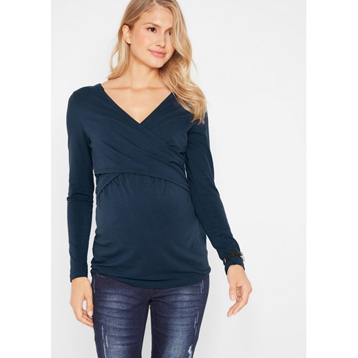 Shirt ciążowy i do karmienia piersią, bawełna organiczna ze sklepu bonprix w kategorii Bluzki ciążowe - zdjęcie 170741088