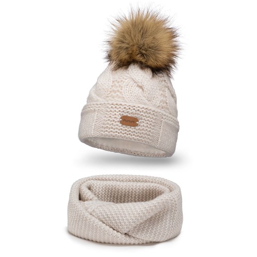 PaMaMi Carlotta Premium2Pack ze sklepu JK-Collection w kategorii Komplety czapka i szalik damskie - zdjęcie 170743569