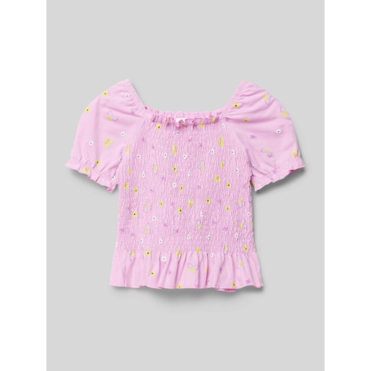 T-shirt z marszczeniami ze sklepu Peek&Cloppenburg  w kategorii Bluzki dziewczęce - zdjęcie 170749218